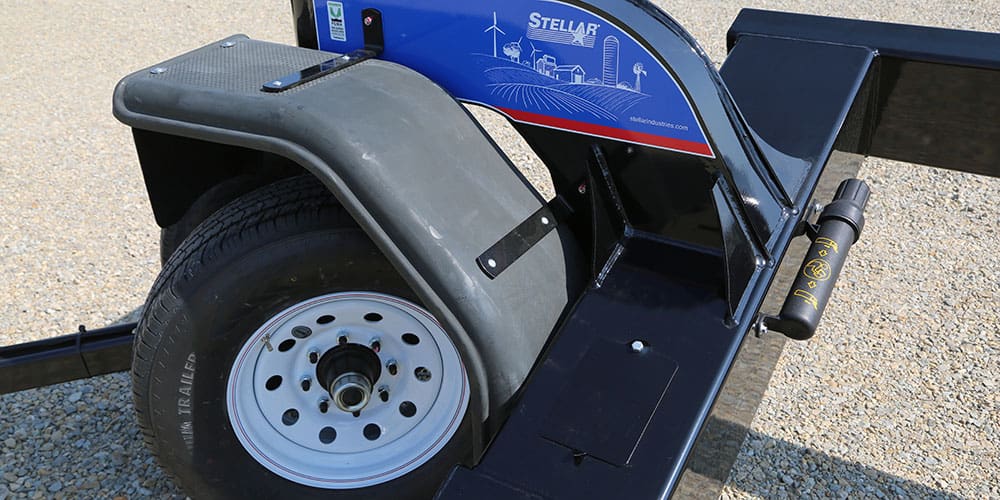 Front of a Stellar Bumper Pull Combine Head Trailer 