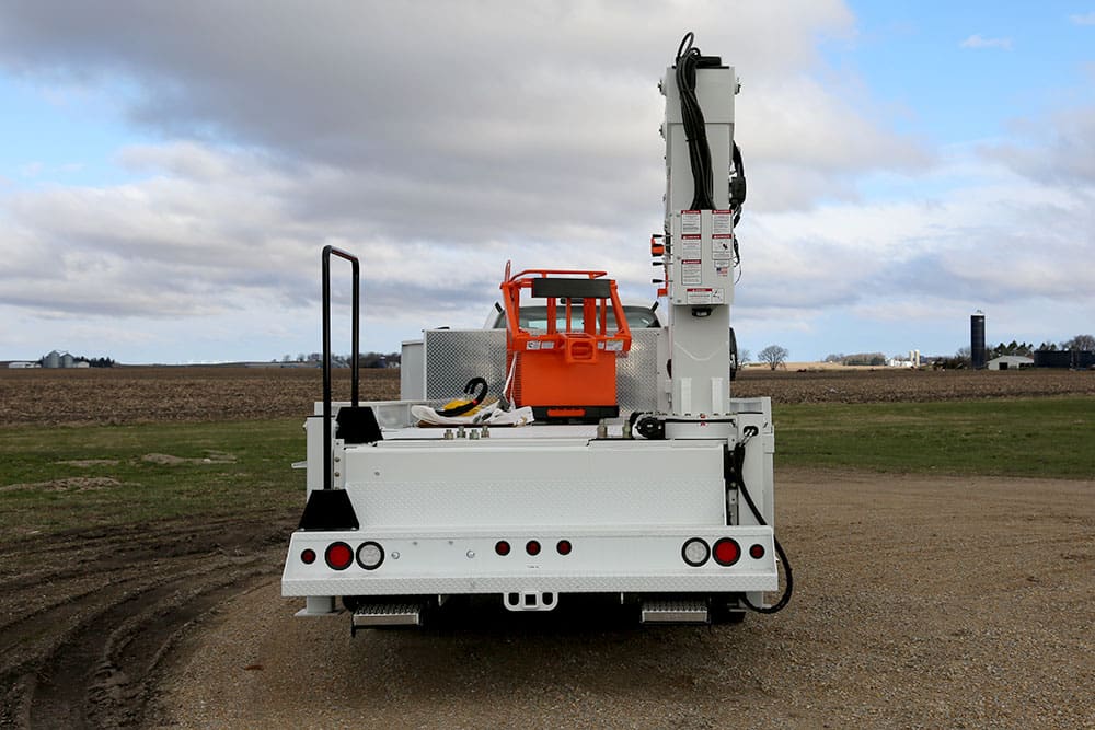 Rear view of Stellar's 6000MH Specialty Crane