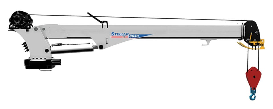 Sideview of a Stellar 8630 service crane