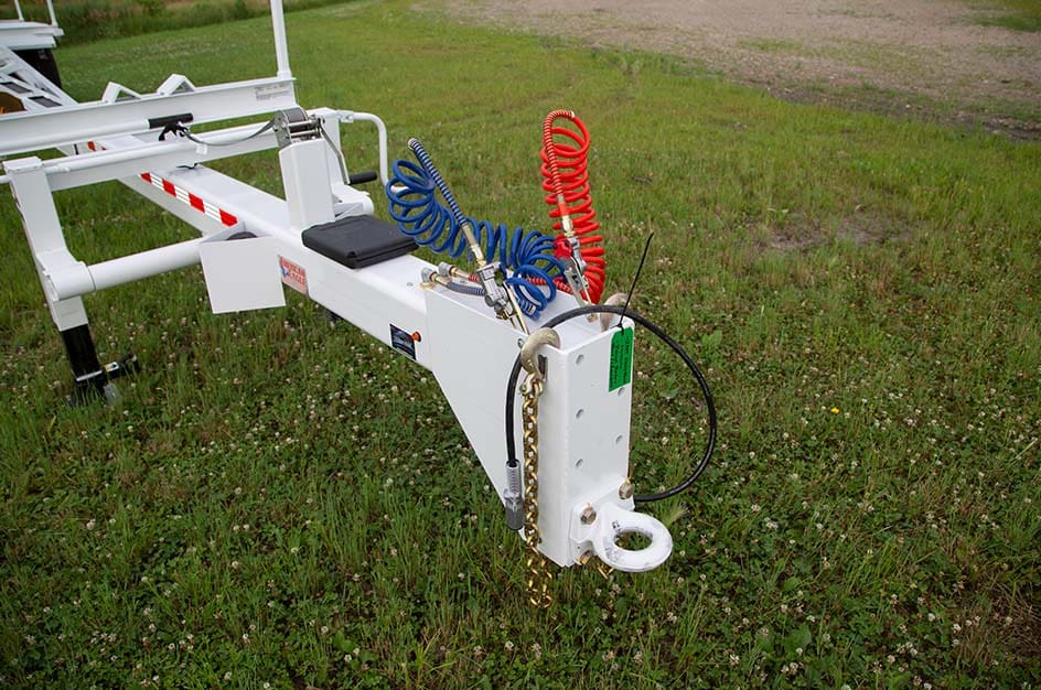 close up of IPT pole trailer from Stellar