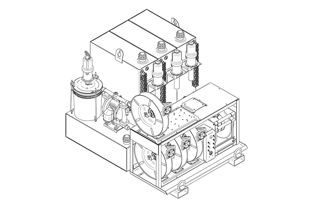 LM200 Mobile Lube Skid Illustration