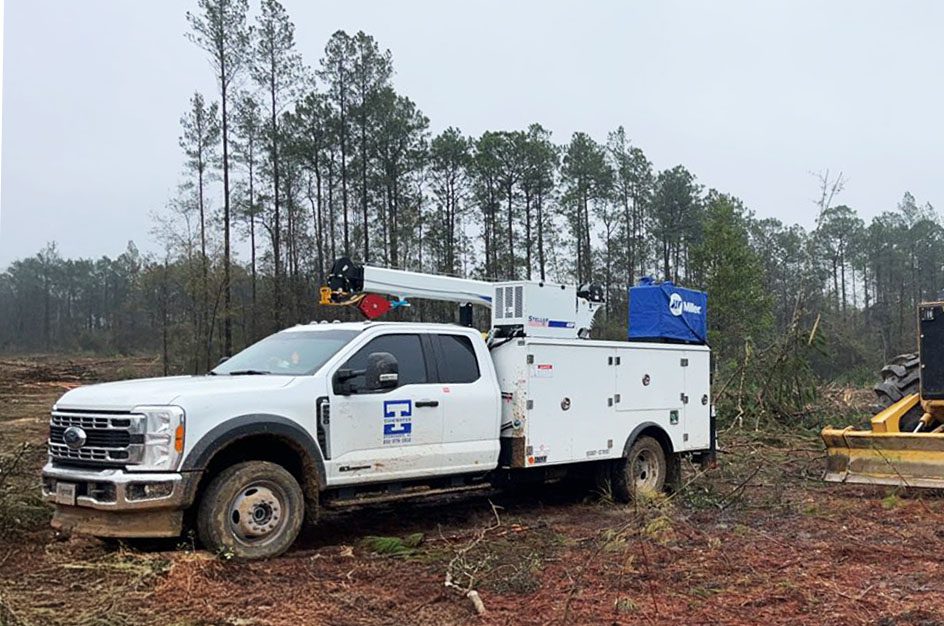 Stellar truck being used in forestry